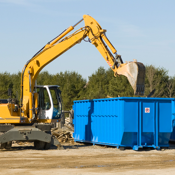 are there any restrictions on where a residential dumpster can be placed in Roeland Park